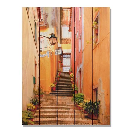 RICKI&APOSS RUGS 28 x 36 in. Artist Alley Inside & Outside Cedar Wall Art RI896449